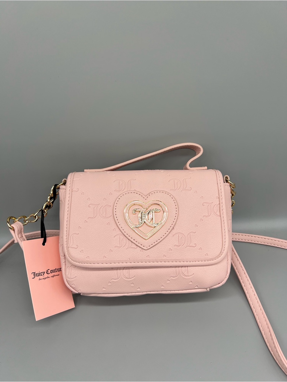 Juicy couture only you n me flap crossbody purse